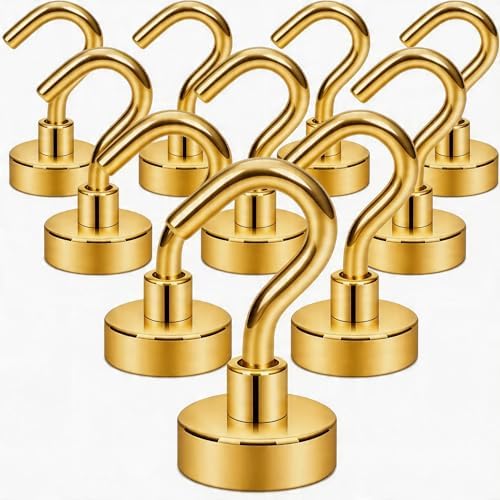 Neosmuk Magnetic Hooks, 30lb Heavy Duty, 10 Pack by Neosmuk