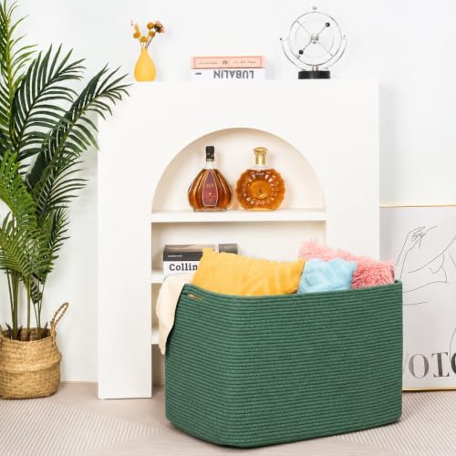 MINTWOOD Design 112L Extra Large Blanket Basket Holder Living Room, Dog Toy - Image 7
