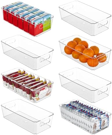 Vtopmart 8pcs Clear Storage Bins by Vtopmart