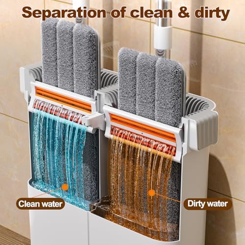 15.7" Flat Mop and Bucket Set - Image 2