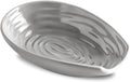 Spoon Rest for Stove Top, Large Ceramic Spoon Holder for Kitchen Counter, Farmhouse Cooking Utensil Rest Spatula Holder for Ladles and Tongs, Grey