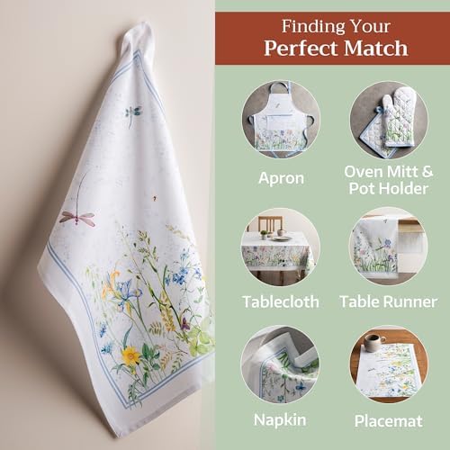Maison d' Hermine Kitchen Towels Set of 3 Reusable 100% Cotton 27.50" x 20" - Image 6