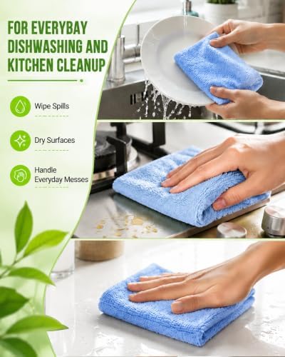 COOLMI Kitchen Dish Cloths, Easy-Rinse Dish Towels - Image 6