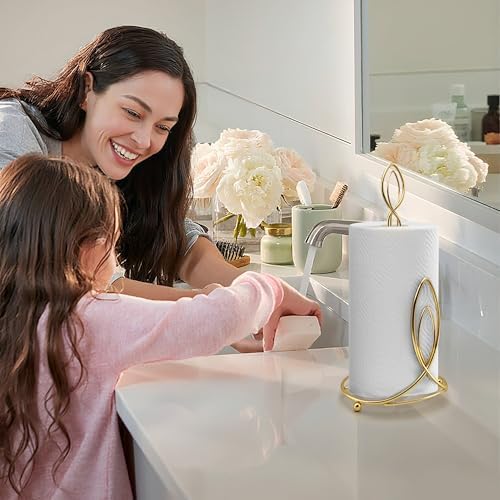 Candle Shaped Paper Towel Holder, Countertop-Decorative Farmhouse Tissue Paper - Image 6