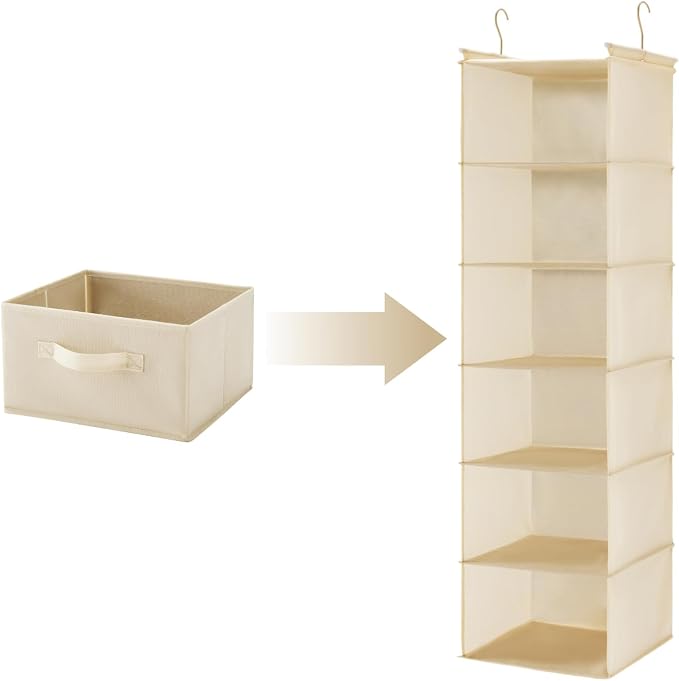 MAX Houser 2 Drawer Hanging Closet Storage Organizer, Underwear & Sweaters - Image 7