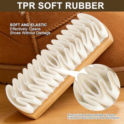 Suede Brush for Shoes, Suede Nubuck Eraser, Suede Shoe Cleaning Brush Kit - Image 4