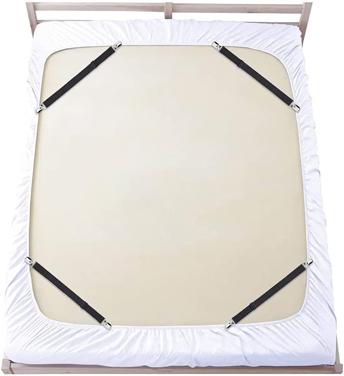 Sopito Sheet Straps, Adjustable Elastic Bed Sheet Holder, Non-Slip Strong - Image 2
