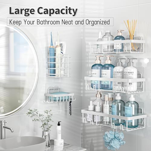 Liuoud 5 Pack Shower Caddy for Inside Shower - Image 2