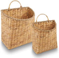 84ECO Set of 2 Wicker Hanging Baskets by 84ECO