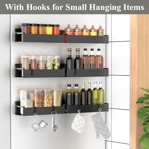HuggieGems 6 Pack Magnetic Spice Rack Organizer - Image 2