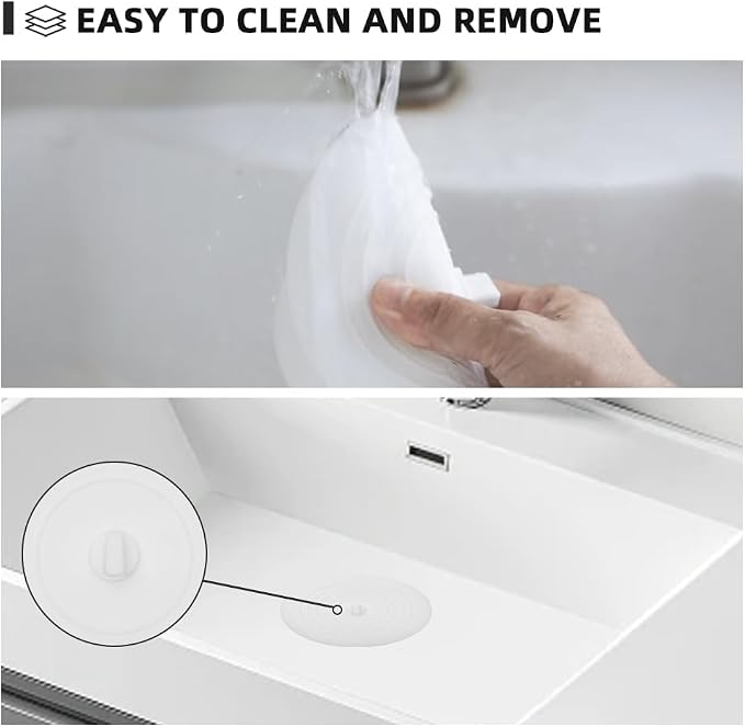 Tub Stopper 2PCS, Bathtub Drain Stopper, 6 inches Bathtub Tub Drain Cover - Image 3