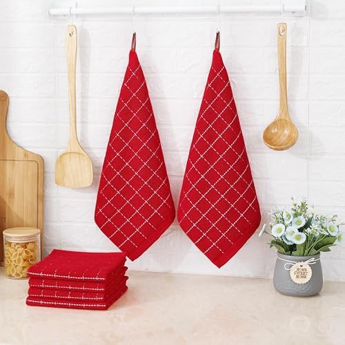 Homaxy 100% Cotton Terry Kitchen Dish Cloths, 7 Pack - Image 6