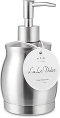 Stainless Steel Countertop Soap Dispenser Liquid Bottle and Pump, Suitable by MasterofLifeOptimization