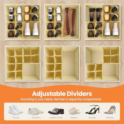 Foyego 2 Pack Shoe Organizer for Closet, Shoe Storage - Image 5