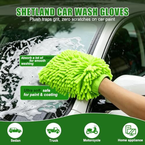 6PCS Microfiber Car Wash Mitt - Image 2