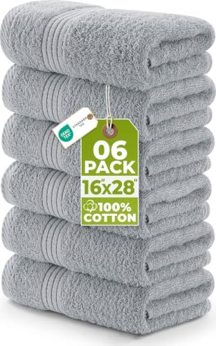 Utopia Towels 6 Piece Premium Hand Towels Set, 16 by 28 inches, 100% Ring Spun by Unknown