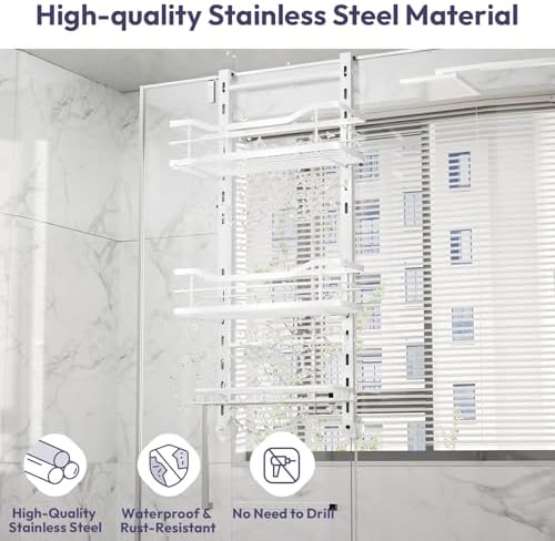 SWTYMIKI Over the Door Shower Caddy - Image 6