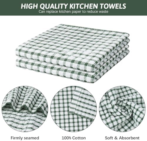 Nialnant 8 Pcs Kitchen Dish Rags, 100% Cotton Kitchen Towels - Image 3