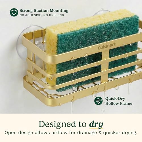 Cuisinart Sink Drain Strainer & Suction Cup Sponge Holder, 2-Piece Set - Image 4
