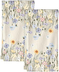 Miss Adola 150GSM Flour Sack Kitchen Towels Set of 2, Colorful Flower by MissAdola