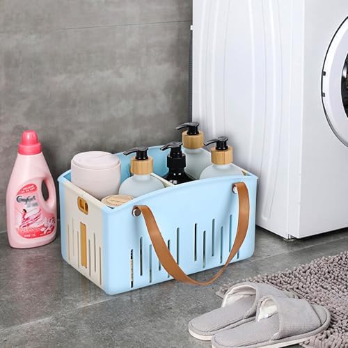 Portable Shower Caddy Collapsible Plastic Shower Basket Tote - Image 6
