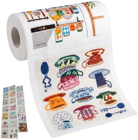 Printed Kitchen Cleaning Cloth Roll, Thick Absorbent Hand-Tear Lazy Cloth by Unknown