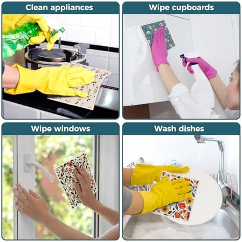 wlich 10 Pack Swedish Dishcloths, Reusable Kitchen Towels - Image 6