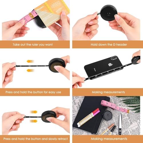 iBayam 2 Pack Tape Measure Measuring Tape - Image 4