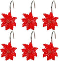 Two Fish Home Fashions Set of 12 Decorative Christmas Tree Resin Shower Curtain by TwoFishHomeFashionLLC