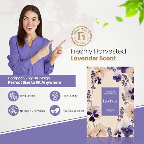 Brooklyn Fragrance Co. Spring Florals Sachet Bags – Lavender Scented Pouches – - Image 2