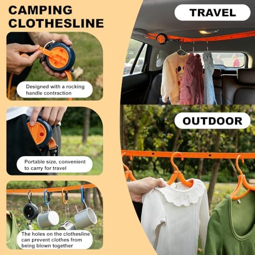YUKI Retractable Clothesline Indoor Outdoor Clothes Line Kit, Heavy Duty - Image 3