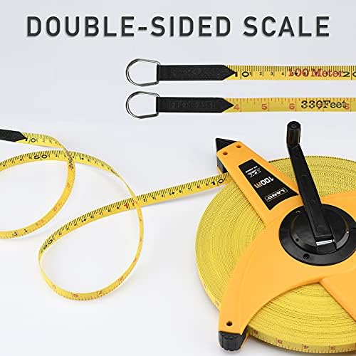 LAND 330FT/100M Heavy Duty Fiberglass Tape Measure - Image 3