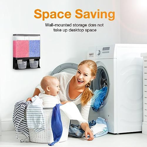 Laundry Scent Boosters Beads Dispenser, Conwomin Wall Mounted Laundry Detergent - Image 3