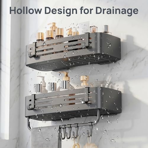 Shower Caddy Suction Cup 1 Pack, Square Shower Shelves - Image 5