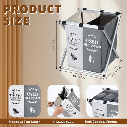 Wonderjune Foldable Disposable Shoe Cover Box Dispenser - Image 2
