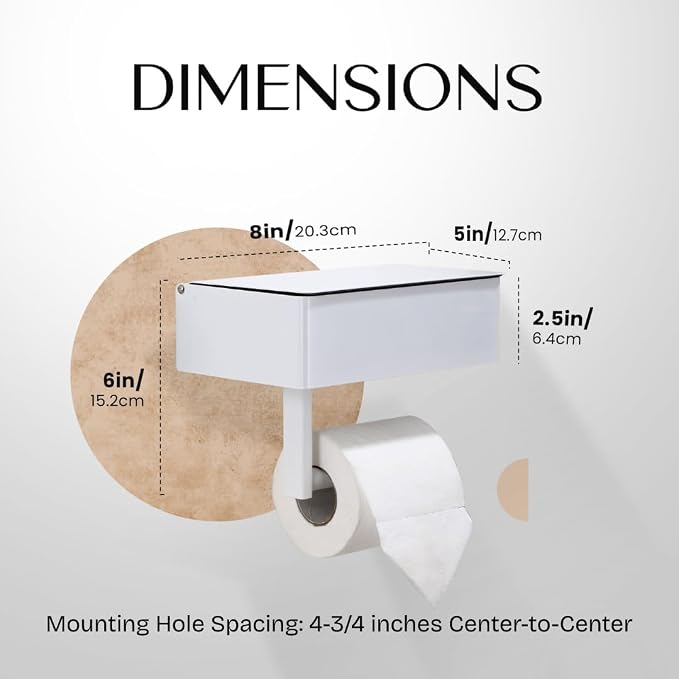 Day Moon™ - Toilet Paper Holder - Modern Roll Holder - Image 6