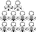 DIYMAG Magnetic Hooks with Countersunk Hole Eyebolt 60LBS 10 Pack by DIYMAG