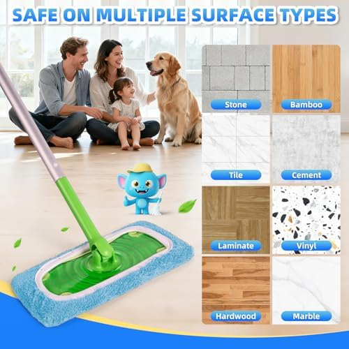 8 Pack Reusable Mop Pads for Swiffer, Microfiber Dry Sweeping Cloths - Image 5