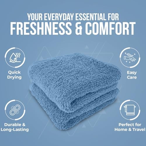 DAN RIVER 12 Pack Cotton Wash Cloths Set - Image 5