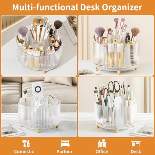 fanado 360° Rotate Makeup Brush Holder Organizer, Makeup Organizers Countertop - Image 3