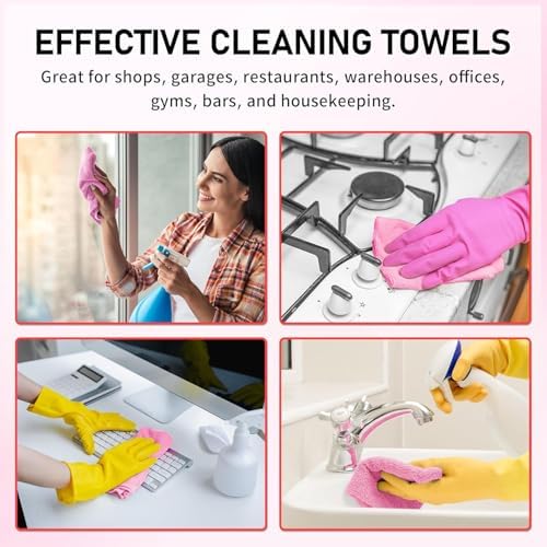 Microfiber Cleaning Cloth, 150 Sheets Tear Away Shop Towels, Reusable Washable - Image 5