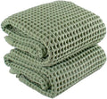 PÜSKÜL Natural 100% Turkish Cotton Waffle Bath Towels Set of 2, Extra-Large by P%C3%BCsk%C3%BClTextile