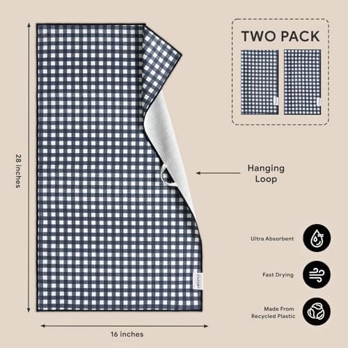 RECYCO Waffle Kitchen Towel Set of 2 - Image 6