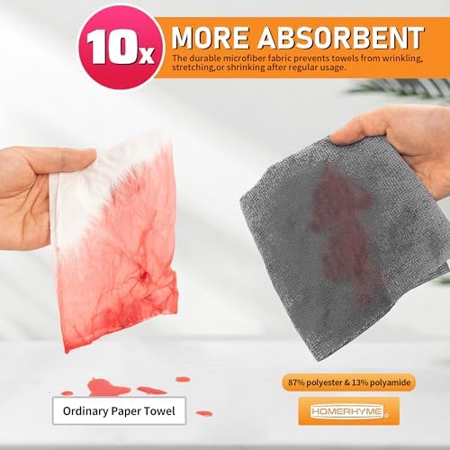 Microfiber Cleaning Cloth Roll, 75 Pack Tear Away Microfiber Towels, Reusable - Image 7
