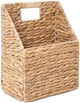 GYASVWU Foldable Water Hyacinth Hanging Baskets, Collapsible Wicker Wall Baskets by GYASVWU