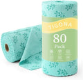 Microfiber Cleaning Cloth Roll, 80 Pack Cleaning Towels, Lint Free Rags Paper by Tigona