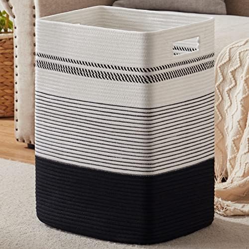 80L Large Cotton Rope Laundry Basket by SIXDOVE