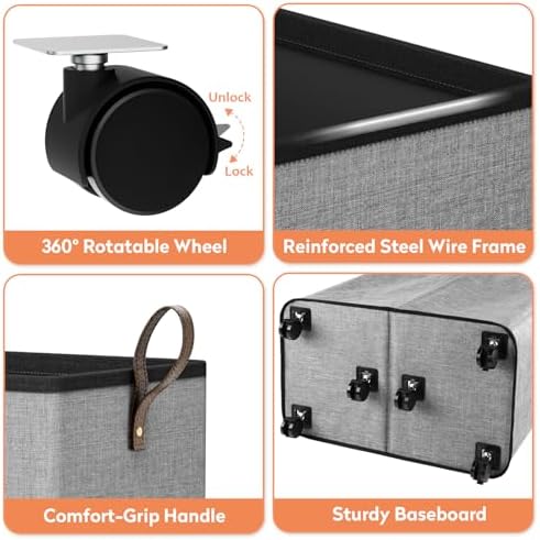 SpaceTrove Rolling Laundry Basket - Image 5