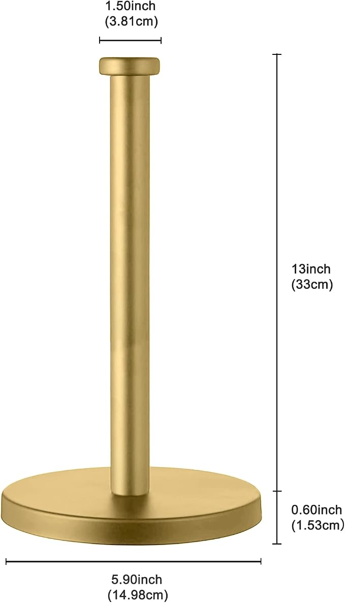 Gold Paper Towel Holder, Paper Towel Holder Countertop, Paper Towel Holder - Image 2