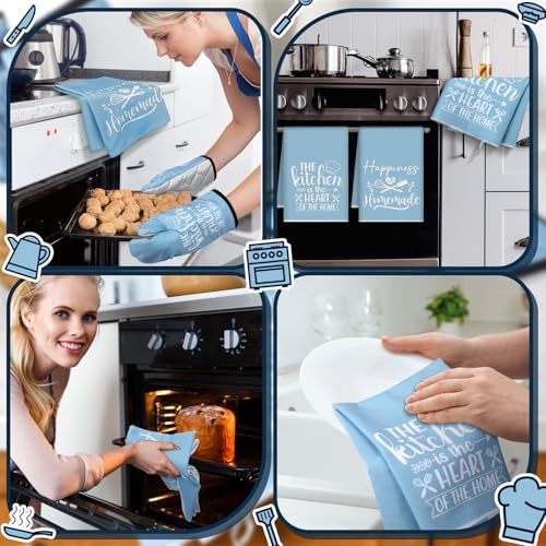 Sratte 6 Pcs Kitchen Decor Accessories Set, Light Blue - Image 6